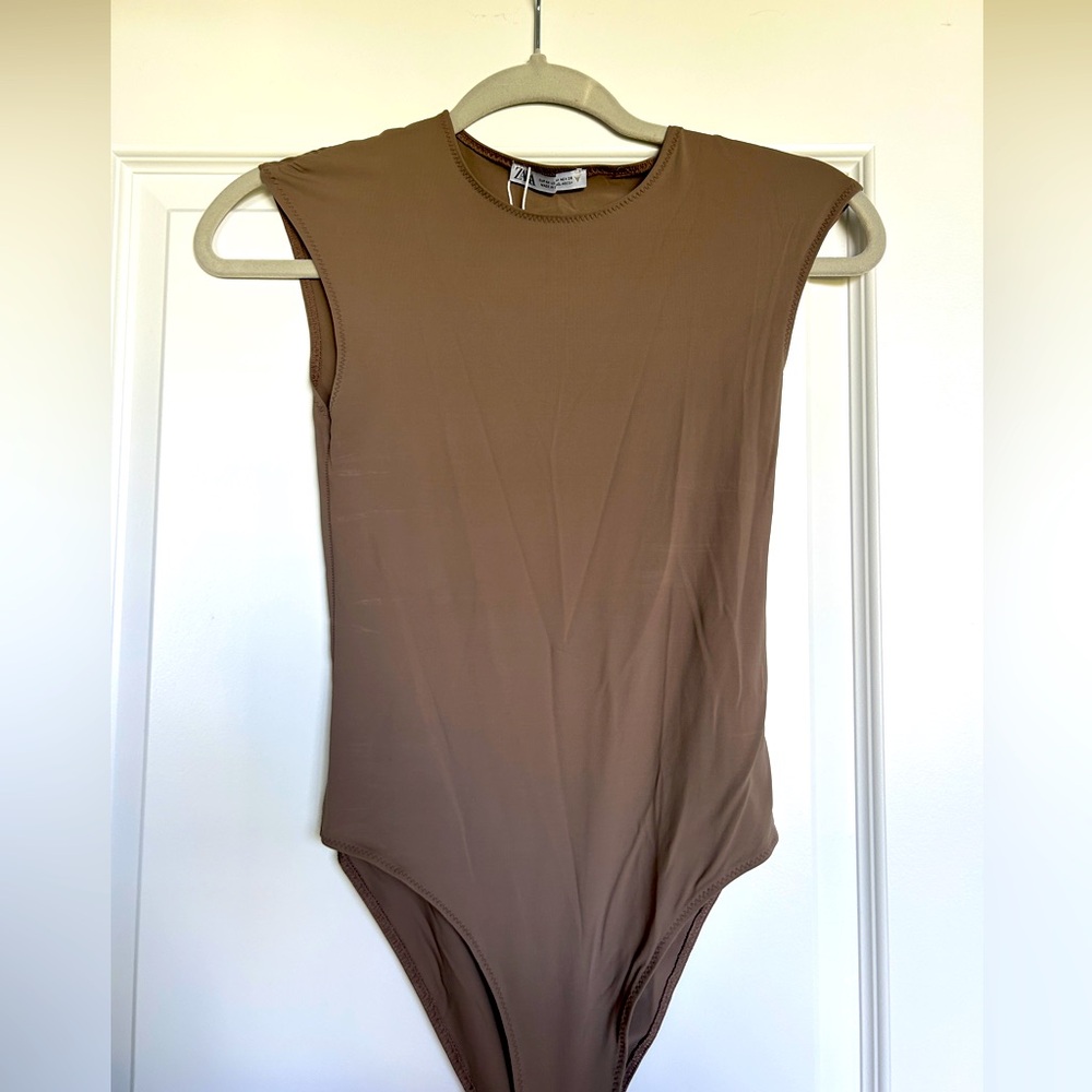 ZARA Taupe Bodysuit